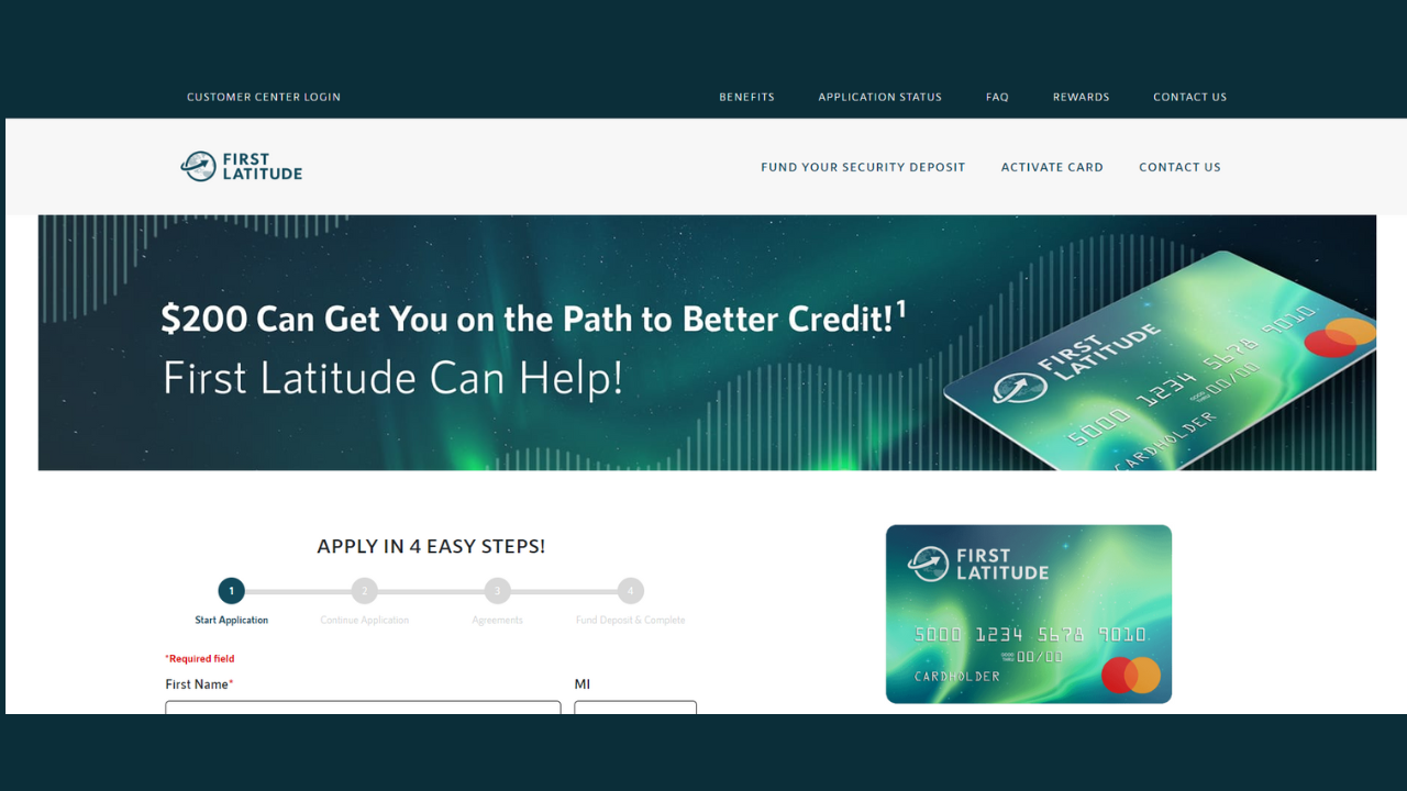 First Latitude Secured Mastercard® Review: Kickstart Your Credit Journey