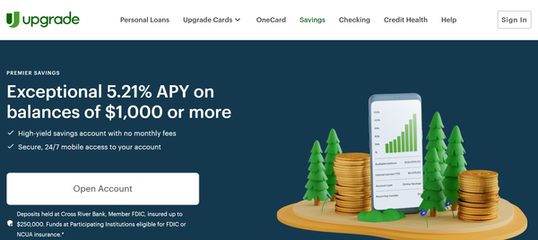 Upgrade Premier Savings Review: Digital Banking with Cash Back and High-Yield Savings