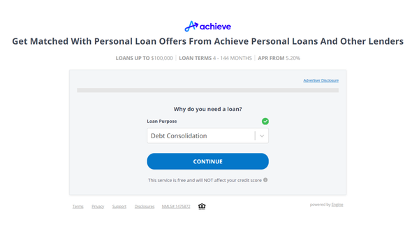 Achieve Personal Loans Review