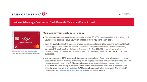 Bank of America® Business Advantage Customized Cash Rewards Mastercard® Credit Card Review: Tailor Your Rewards