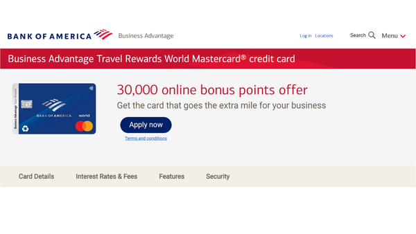 Bank of America® Business Advantage Travel Rewards World Mastercard® Review: Elevate Your Business Spending