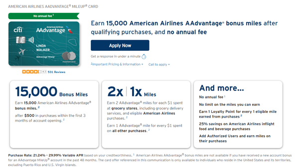 Citi AAdvantage MileUp Review: Essential for Casual Flyers