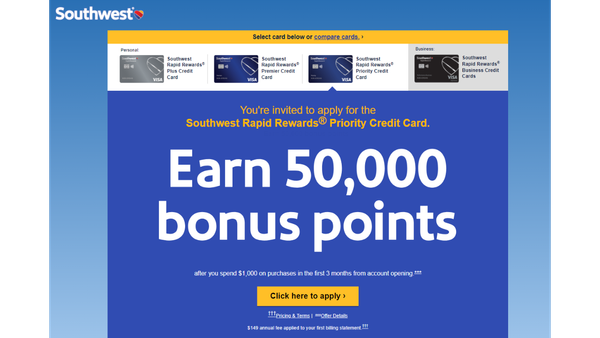 Southwest Rapid Rewards® Priority Credit Card Review: Your Gateway to Southwest Perks