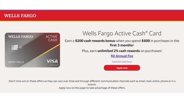 Wells Fargo Active Cash® Card Review