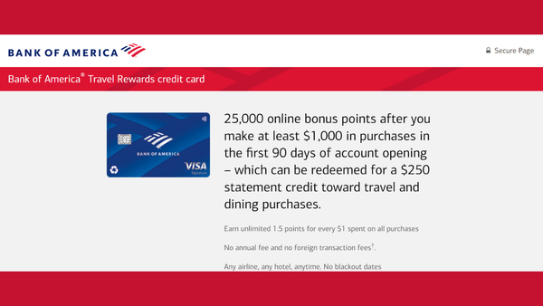 Bank of America® Travel Rewards Credit Card Review: Ideal for the Avid Traveler